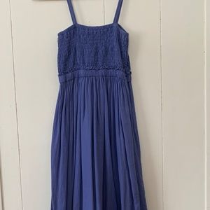 Zara smocked maxi dress